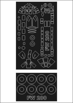 Montex MXSM72139 1:72 Focke-Wulf Fw-200 CONDOR canopy frame paint mask