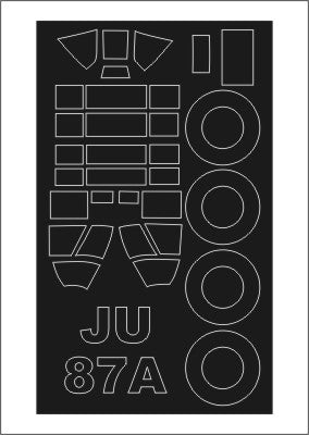 Montex MXSM72142 1:72 Junkers Ju-87A 'Stuka' canopy frame paint mask