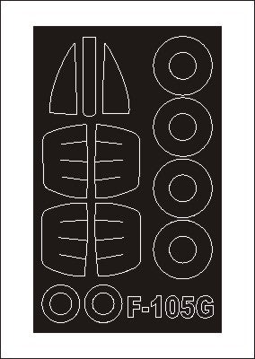 Montex MXSM72154 1:72 Republic F-105G canopy frame paint mask