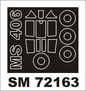 Montex MXSM72163 1:72 Morane-Saulnier MS.406C1 canopy frame paint mask