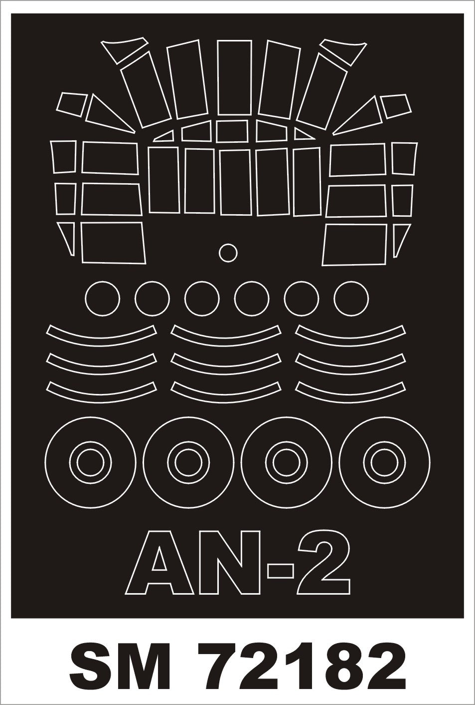 Montex MXSM72182 1:72 Antonov An-2 'Colt' canopy frame paint mask