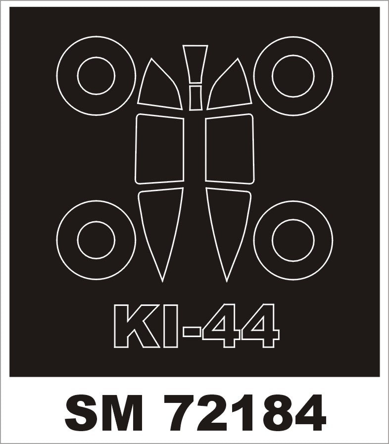 Montex MXSM72184 1:72 Nakajima Ki-44 canopy frame paint mask