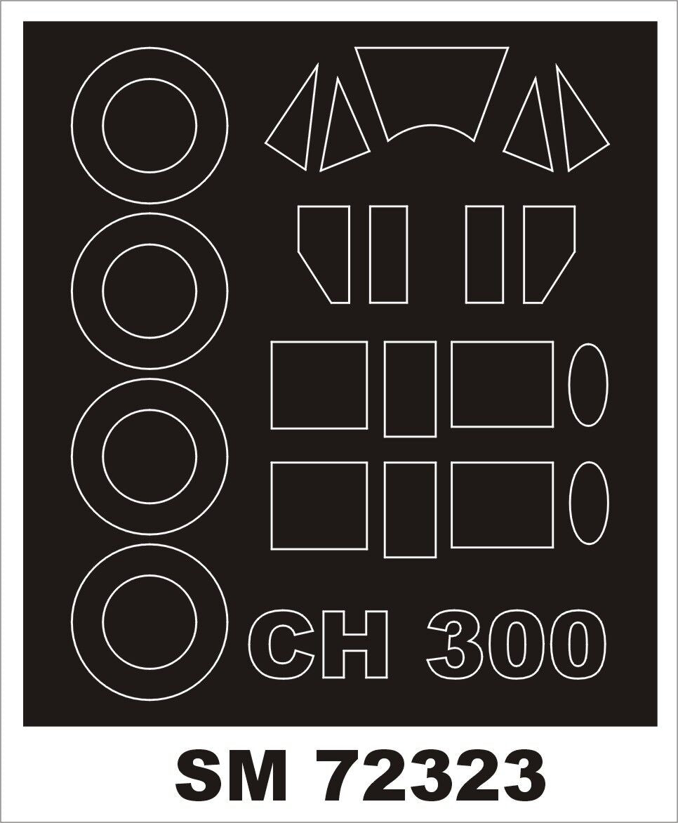 Montex MXSM72323 1:72 Bellanca CH-300 canopy frame paint mask