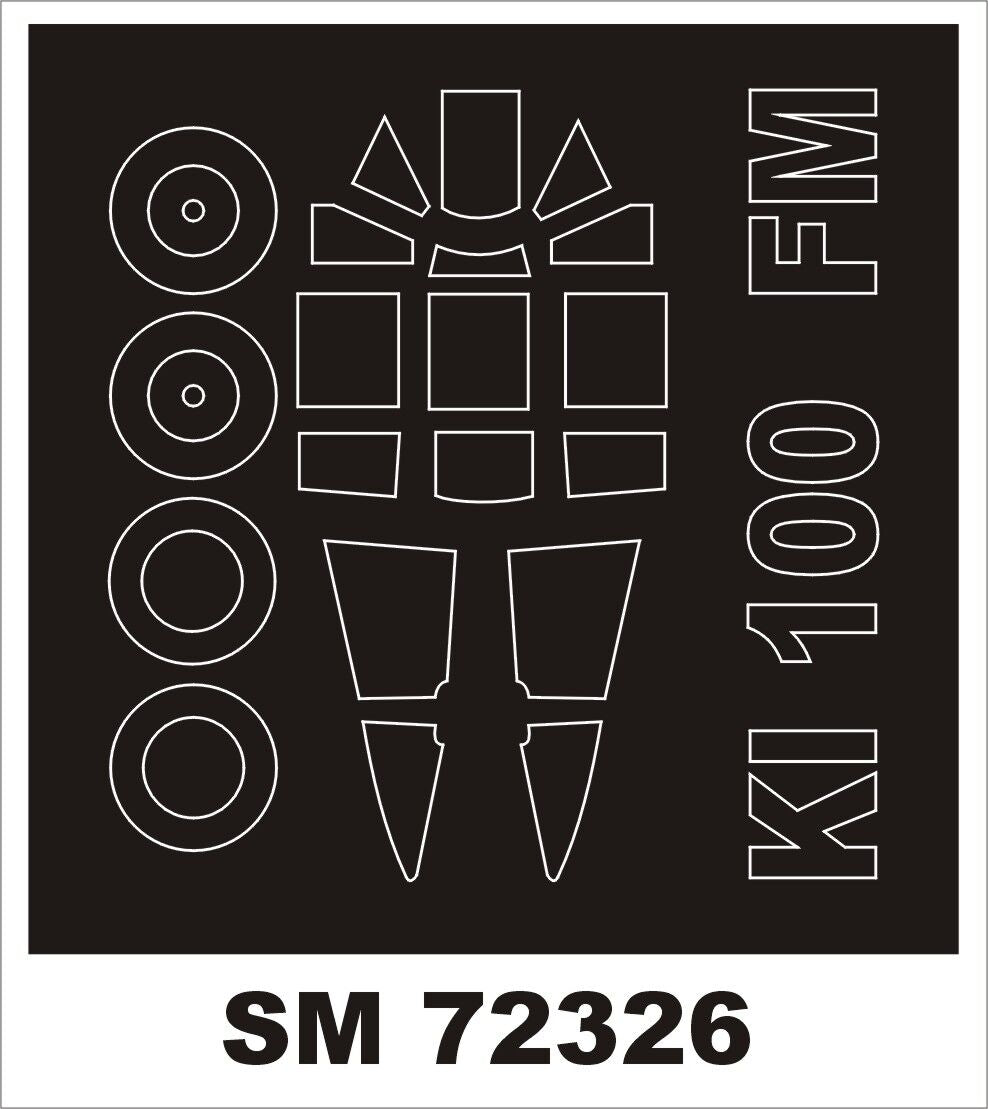 Montex MXSM72326 1:72 Kawasaki Ki-100-I HIEN canopy frame paint mask