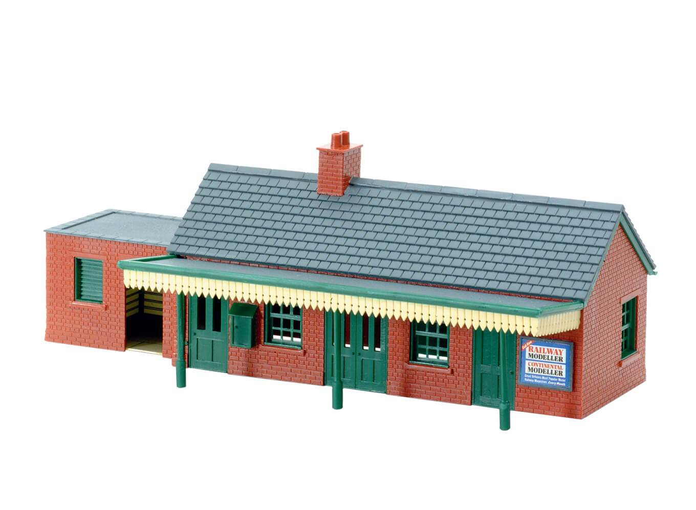 PECO NB-12 Station Building, Brick Type N Gauge