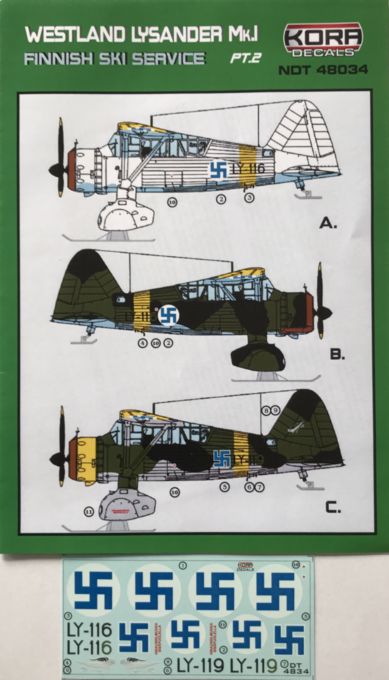 Kora NDT48034 1:48 Westland Lysander Mk.I