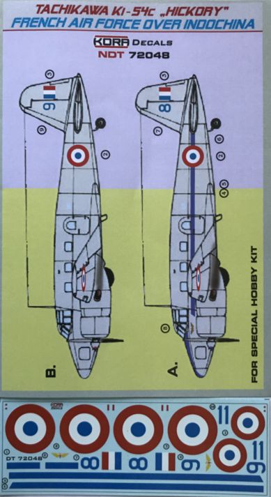 Kora NDT72048 1:72 Tachikawa Ki-54c Hickory French Air Force over Indochina
