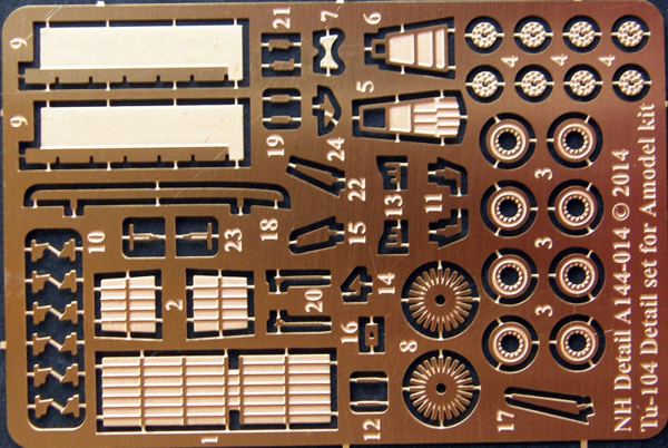 NH Detail NHA144014 1:144 Tupolev TU-104A Detail Set
