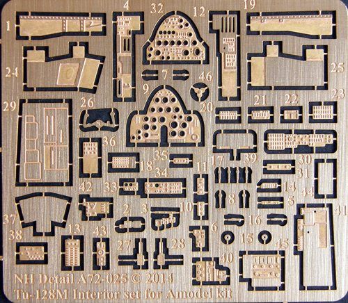 NH Detail NHA72-025 1:72 Tupolev Tu-128M Interior Set