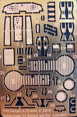 NH Detail NHA72-036 1:72 BAe Jetstream 31 Detail Set