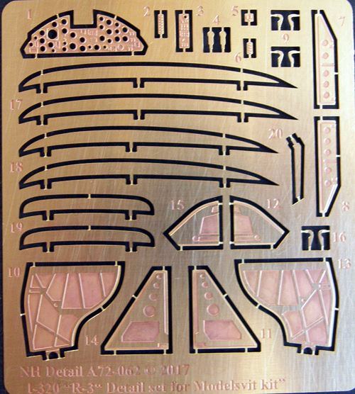 NH Detail NHA72-062 1:72 I-320 R-3 Soviet experimental aircraft Detail Set