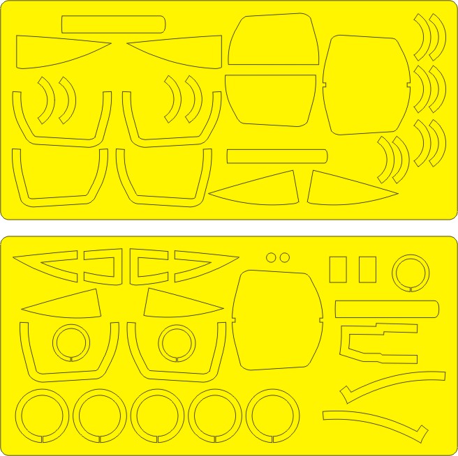 New Ware NWAM0216 1:48 Republic F-105D Thunderchief Mask for EXPERT