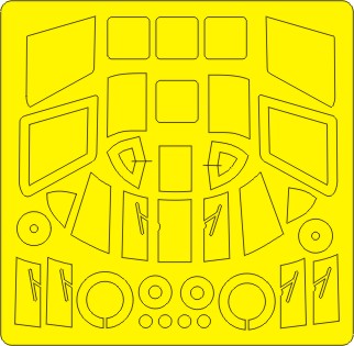 New Ware NWAM0300 1:72 UH-34A Choctaw Basic Kabuki Masks