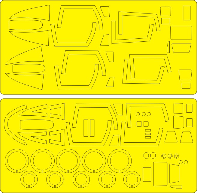 New Ware NWAM0347 1:48 F-4 Phantom II Expert Masks (Camera)