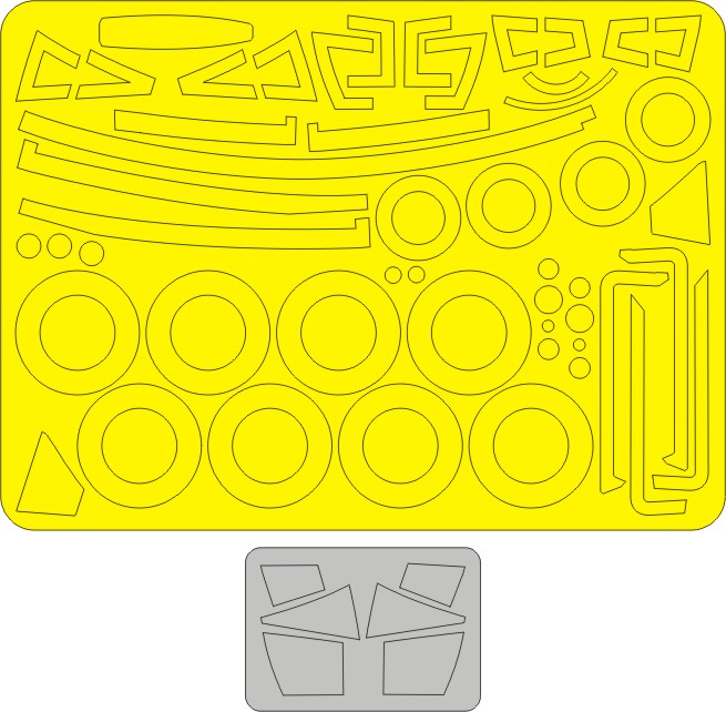 New Ware NWAM0037 1:48 Mask for Mikoyan MiG-31B/BS Foxhound