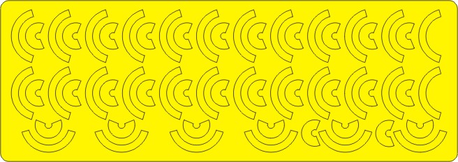 New Ware NWAM0469 1:72 B-52B/D Bomb Yellow Stripes Kabuki Masks
