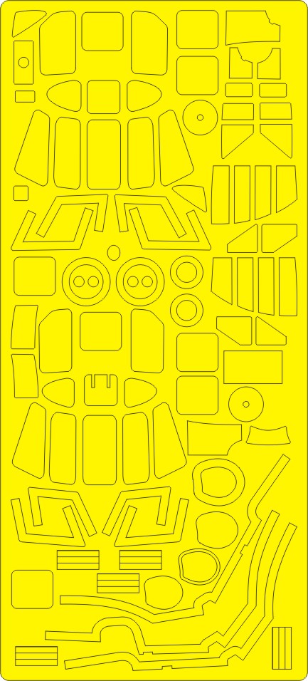 New Ware NWAM0733 1:48 Sikorsky H-34 Expert Kabuki Masks