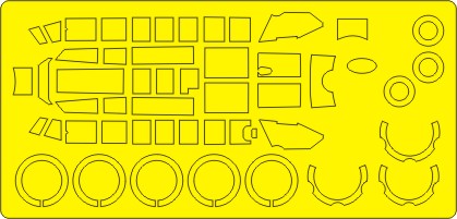 New Ware NWAM0825 1:48 Bf-110D/E Basic Kabuki Masks