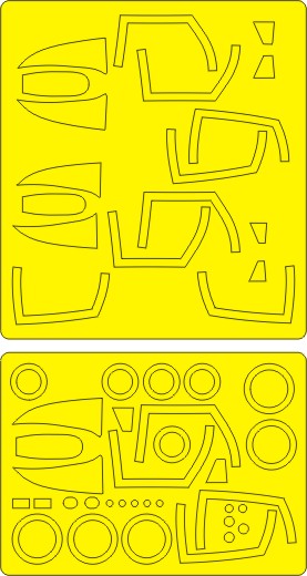 New Ware NWAM0852 1:48 F-4E Early/EJ Kai Expert Masks