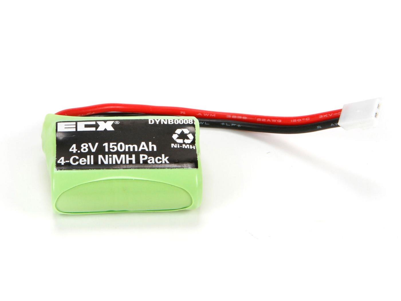 Dynamite 4.8V 150mAH 1/3AAA NiMH 4C Flat:1/24 Temper DYNB0008