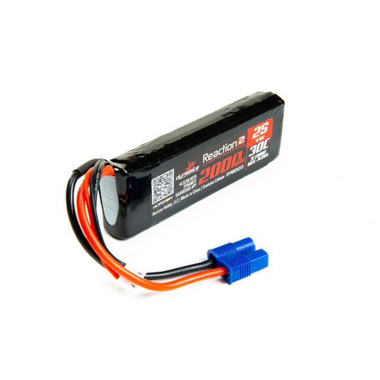 Dynamite 7.4V 2000mAh 2S 30C LiPo,Long: EC3 Minis, TWH DYNB20233