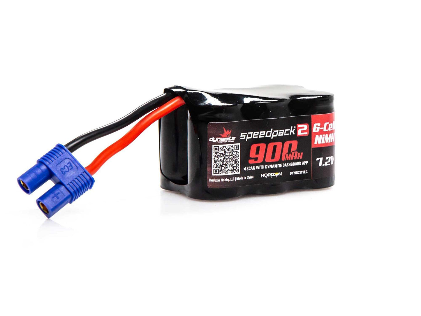Dynamite Speedpack2 7.2V 900mAh 6C NiMH, 3+3, EC3 DYNB2111EC