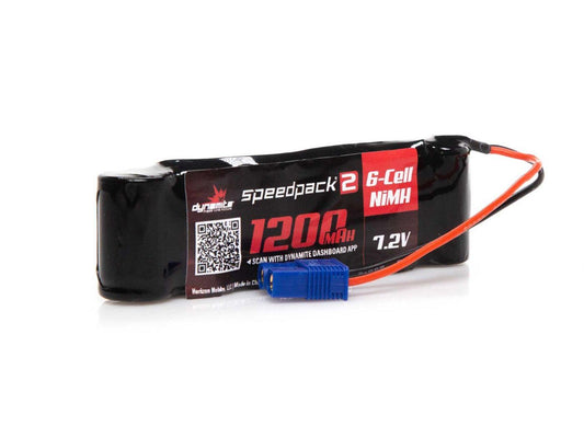 Dynamite SPEEDPACK2 7.2V 1200MAH 6 CELL NiMH, LONG: MINIS DYNB2473