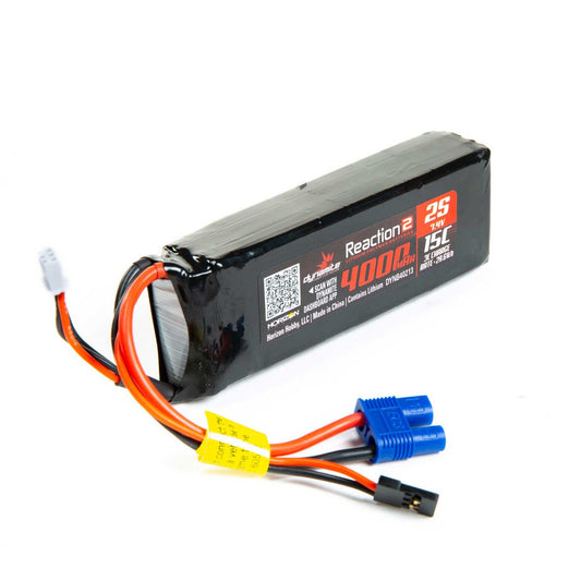 Dynamite 7.4V 4000mAh 2S 15C LiPo Receiver Pack: DBXL DYNB40213
