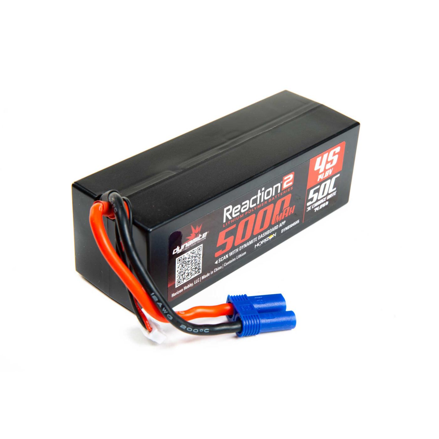 Dynamite 14.8V 5000mAh 4S 50C LiPo, Hardcase: EC5 DYNB5045H5