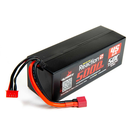 Dynamite 15.2V HV 5000mAh 4S 50C LiPo, Hardcase: Deans DYNB5045HVHD