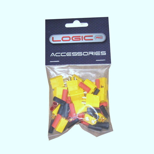 Fusion XT60 Connector Set w/HS 10 pairs FS-XT60/10