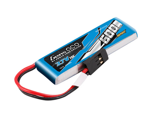 Gens Ace Li-Po Sport 1S 3.7V 600mAh 15C with JR G1S0600-15JR