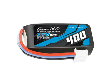 Gens Ace Li-Po 2S 7.4V 400mAh 60C with BEC G2S0400-60JST