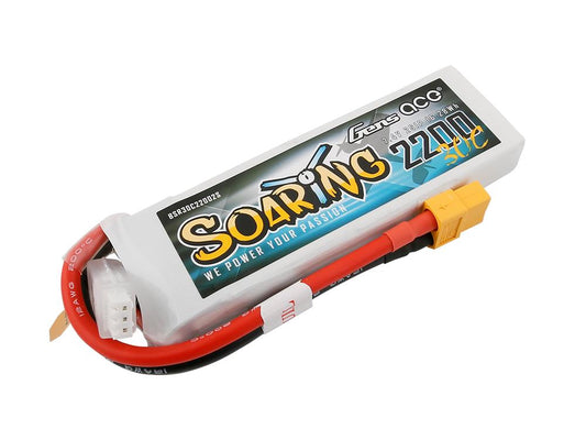 Gens Ace Li-Po 2S 7.4V 2200mAh 30C Soaring with XT60 G2S2200-30X6