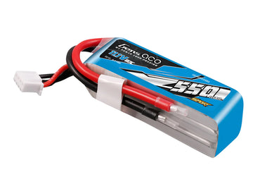 Gens Ace Li-Po Sport 3S 11.1V 550mAh 80C with No Plug G3S0550-80