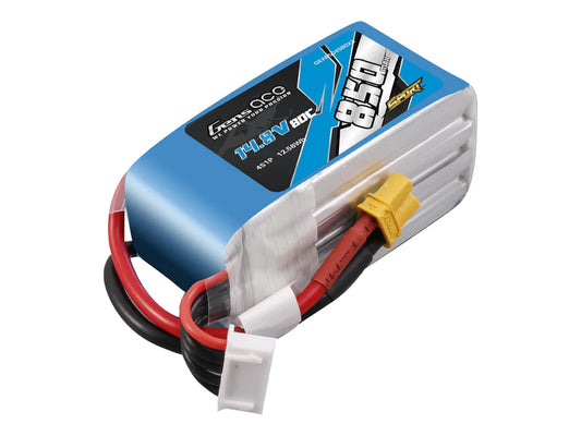 Gens Ace Li-Po 4S 14.8V 850mAh 80C with XT30 G4S0850-80X3