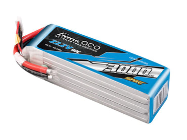 Gens Ace Li-Po Sport 6S 22.2V 3000mAh 80C with No Plug G6S3000-80