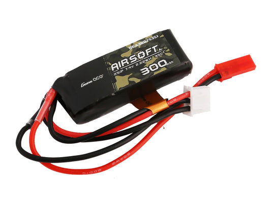 Gens Ace Airsoft 2S 300mAh 35C with JST (HPA Control) GAS2S0300-35J
