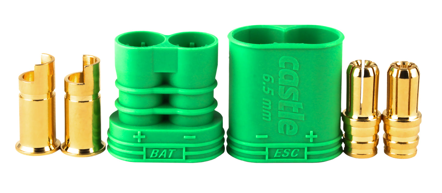 Gens Ace Castle 6.5mm Polarized Bullet Connector 1pr GC065CCP