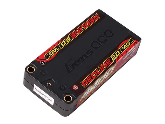 Gens Ace Li-Po HV Car Hard Case 2S1P 7.6V 4400mAh 140C RL2 5mm GC2H4400S-140G5