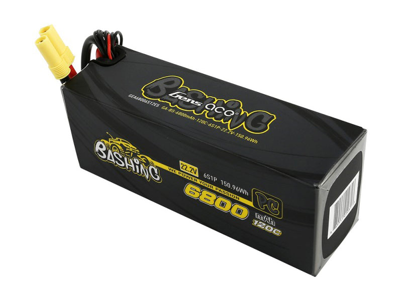 Gens Ace Li-Po Car 6S 22.2V 6800mah 120C with EC5 GC6S6800-120E5
