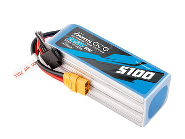 Gens Ace Li-Po G-Tech 6S 22.2V 5100mAh 80C with XT90 GT6S5100-80X9