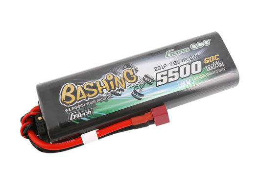 Gens Ace Li-Po G-Tech Car Hard Case HV 2S 7.4V 5500mAh 60C T-Type GTC2H5500-60T