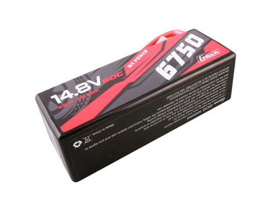 Gens Ace Li-Po G-Tech Car Hard Case 4S 14.8V 6750mAh 60C w/XT90 GTC4S6750HC-60X9