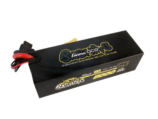 Gens Ace Li-Po Car G-Tech 4S2P 14.8V 8000mAh 100C Bashing w/EC5 GTC4S8000-100E5
