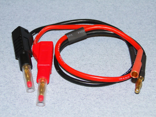 Logic RC Charge lead : 4mm~4mm (F+)(M-) LGL-CLG4