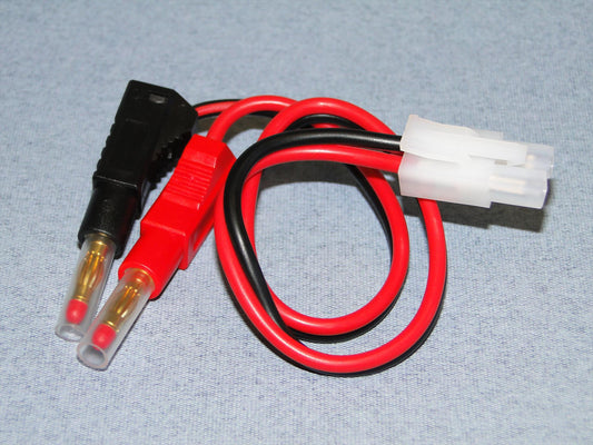 Logic RC Charge Lead : 4mm~Std Tamiya LGL-CLTAM