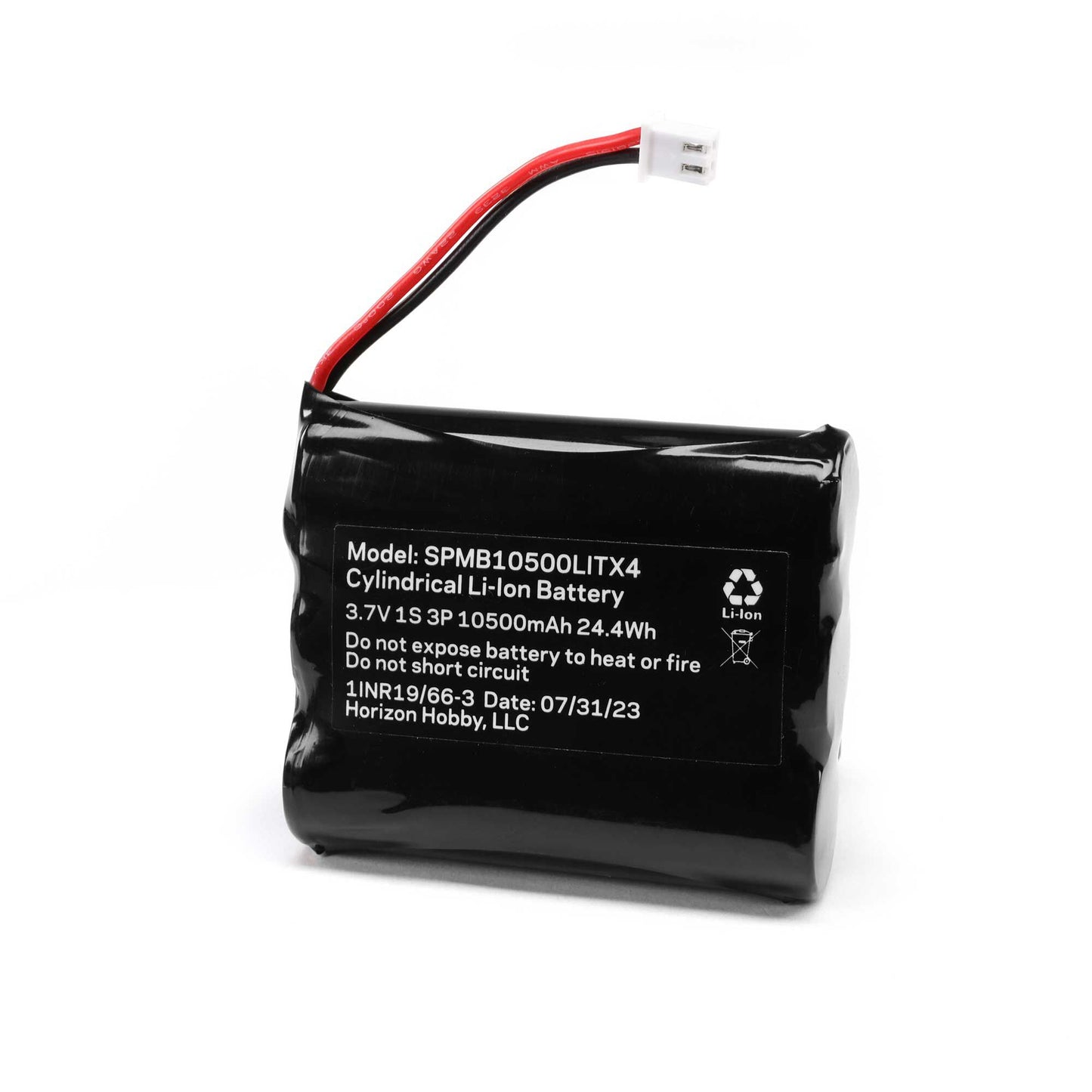 Spektrum 3.7V 10500mAh 1S LiPo Transmitter Battery: iX14+ SPMB10500LITX4