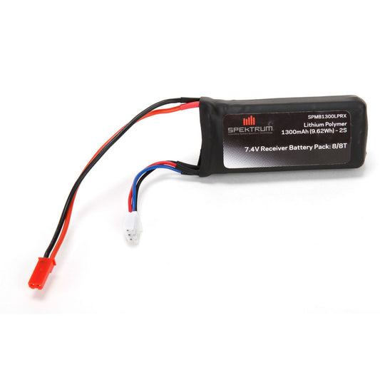 Spektrum 7.4V 1300mAh 2S 5C LiPo Rx Pack w/JST Connector SPMB1300LPRX
