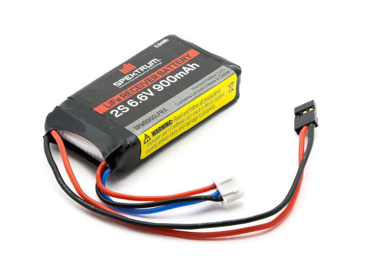 Spektrum 900mAh 2S 6.6V Li-Fe Receiver Battery SPMB900LFRX